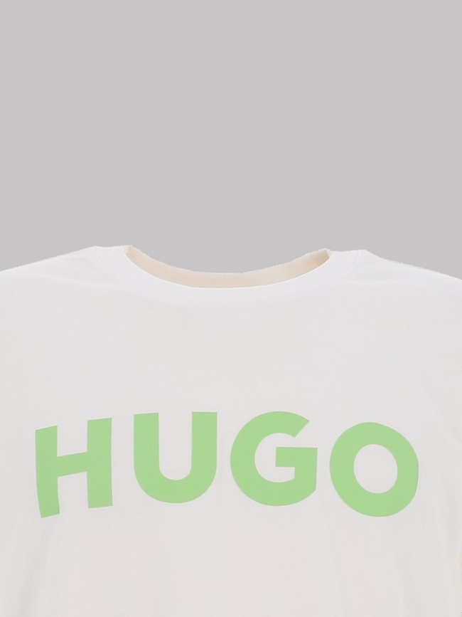 T-shirt dulivio blanc vert homme - Hugo