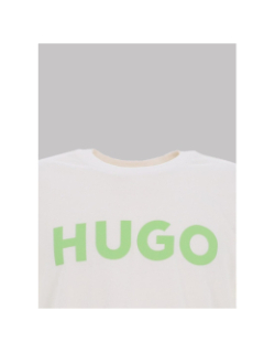 T-shirt dulivio blanc vert homme - Hugo