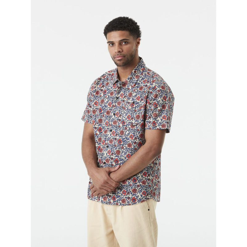 Chemise à manches courtes floral mataikona multicolore homme - Picture