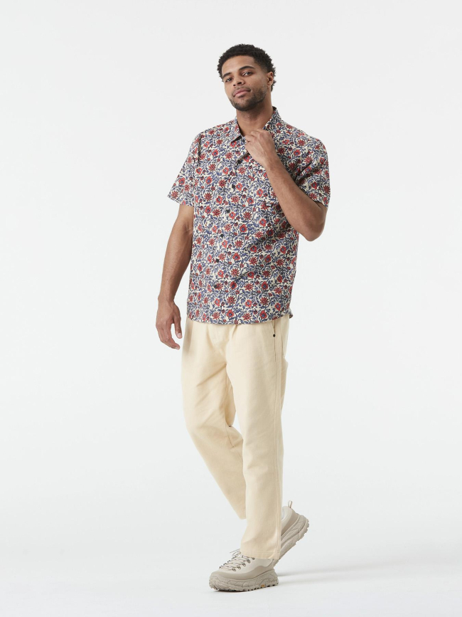 Chemise à manches courtes floral mataikona multicolore homme - Picture