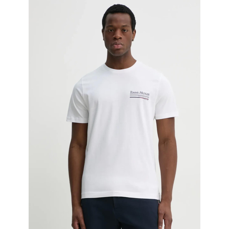 T-shirt outline sailing blanc homme - Tommy Hilfiger