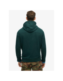 Sweat à capuche athletics vert homme - Superdry