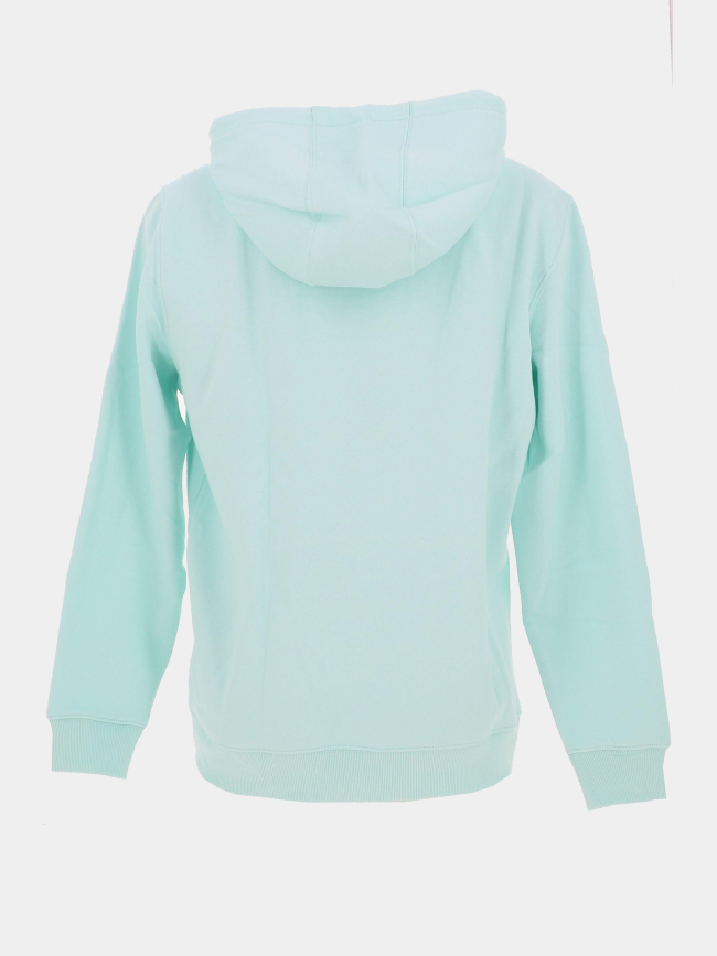 Sweat à capuche uni logo bleu vert homme - Tommy Jeans
