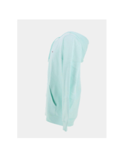 Sweat à capuche uni logo bleu vert homme - Tommy Jeans