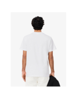 T-shirt à manches courtes tape blanc homme - Lacoste