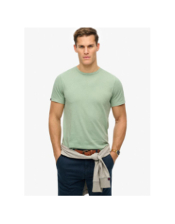 T-shirt uni classique vert homme - Superdry