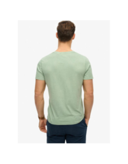 T-shirt uni classique vert homme - Superdry