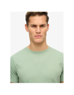 T-shirt uni classique vert homme - Superdry