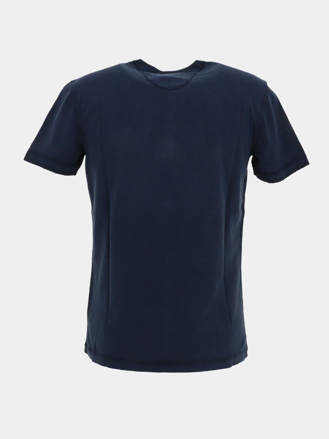 T-shirt col boutonné grandad bleu marine homme - Superdry