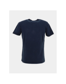 T-shirt col boutonné grandad bleu marine homme - Superdry