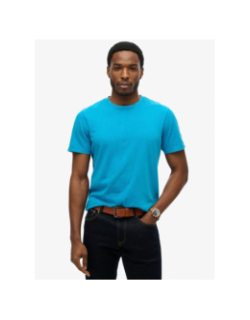 T-shirt uni essential atomic bleu homme - Superdry