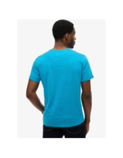 T-shirt uni essential atomic bleu homme - Superdry