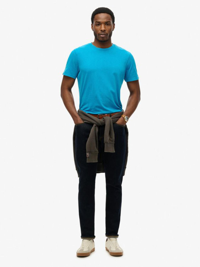 T-shirt uni essential atomic bleu homme - Superdry