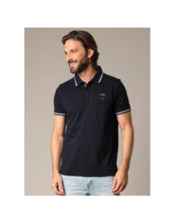 Polo à manches courtes drex bleu marine homme - Deeluxe