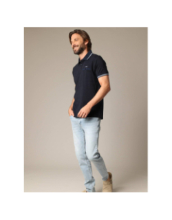 Polo à manches courtes drex bleu marine homme - Deeluxe
