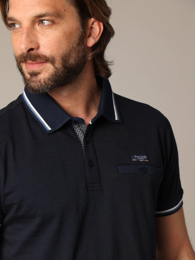 Polo à manches courtes drex bleu marine homme - Deeluxe