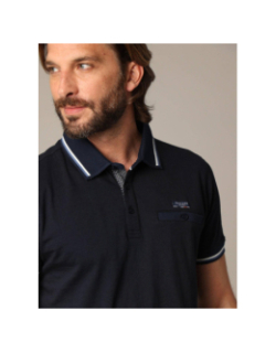Polo à manches courtes drex bleu marine homme - Deeluxe