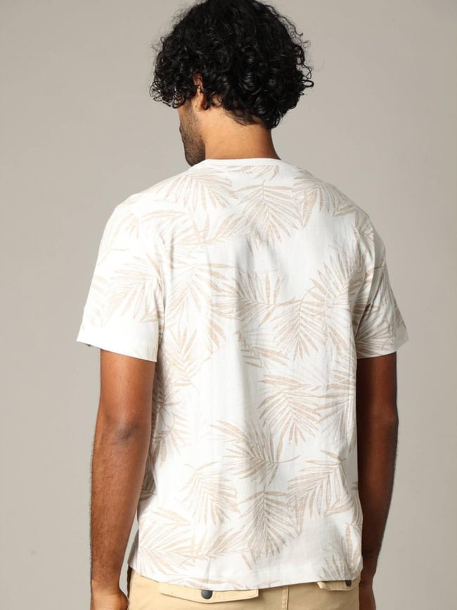 T-shirt blossom blanc homme - Deeluxe