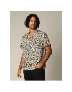 Chemise imprimée josias noir homme - Deeluxe