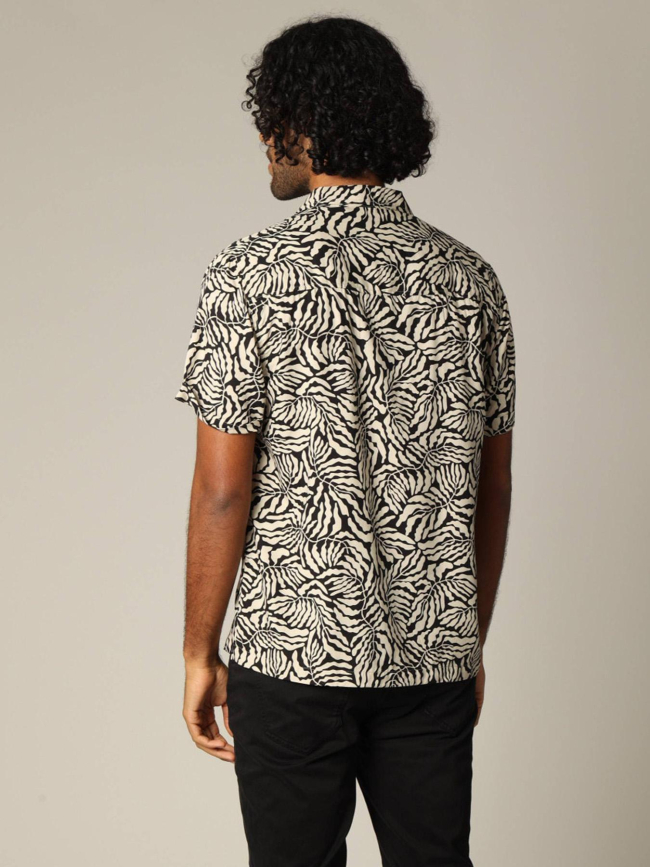 Chemise imprimée josias noir homme - Deeluxe