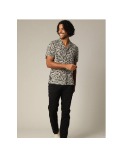 Chemise imprimée josias noir homme - Deeluxe