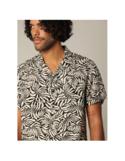 Chemise imprimée josias noir homme - Deeluxe