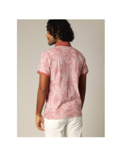 Polo imprimé tiki rose homme - Deeluxe
