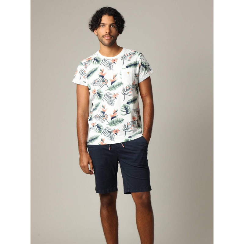 T-shirt floral nubie blanc homme - Deeluxe
