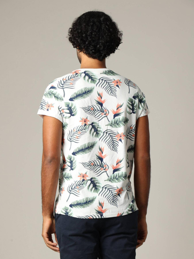 T-shirt floral nubie blanc homme - Deeluxe