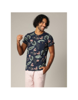 T-shirt floral nubie bleu marine homme - Deeluxe