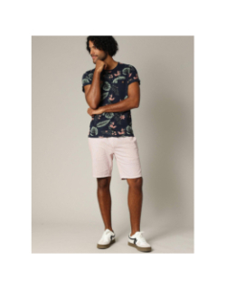 T-shirt floral nubie bleu marine homme - Deeluxe