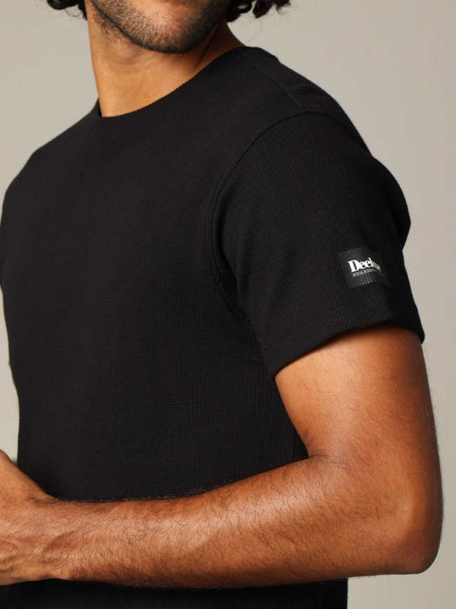 T-shirt texturé mckay noir homme - Deeluxe