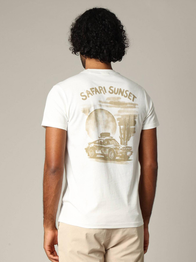T-shirt safarsun blanc homme - Deeluxe
