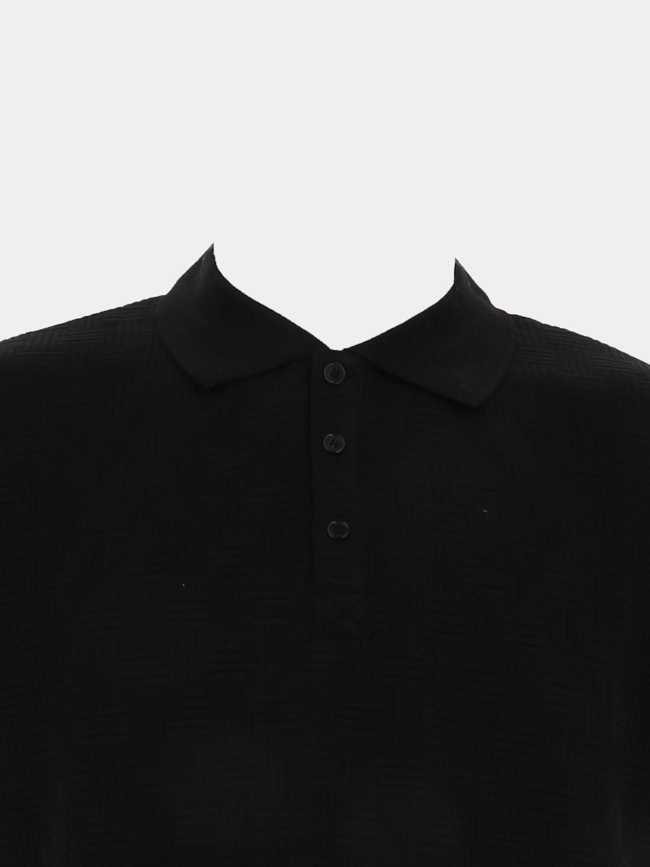 Polo texturé noir homme - Rms 26