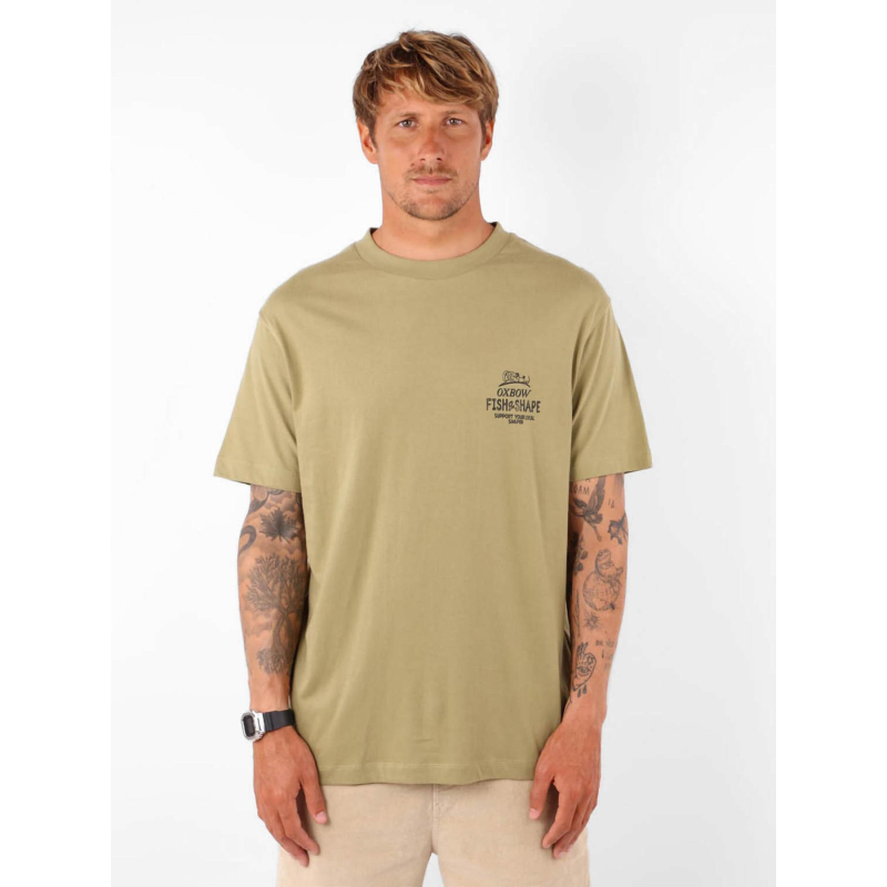 T-shirt à manches courtes shaper kaki homme - Oxbow