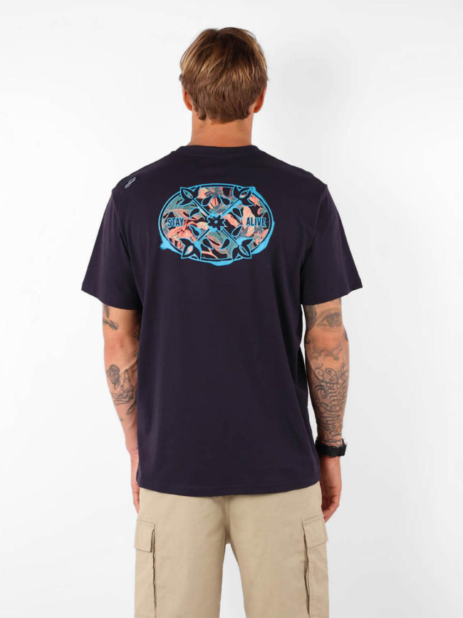 T-shirt à manches courtes filled bleu marine homme - Oxbow