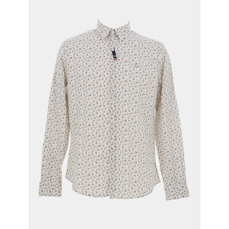 Chemise à fleurs lasantiago beige homme - Benson & Cherry