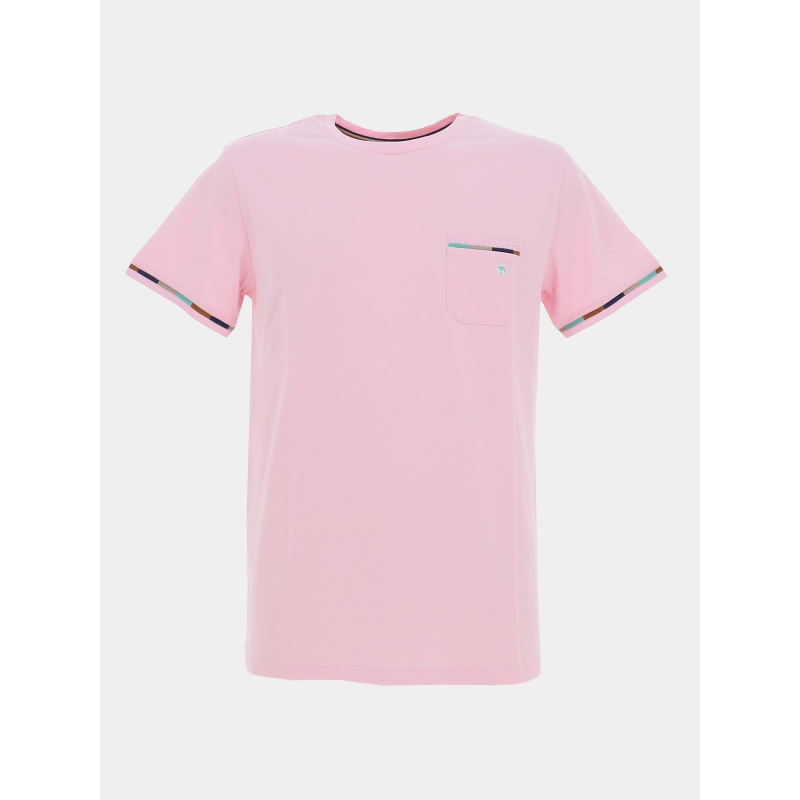 T-shirt à poche tandil rose homme - Benson & Cherry