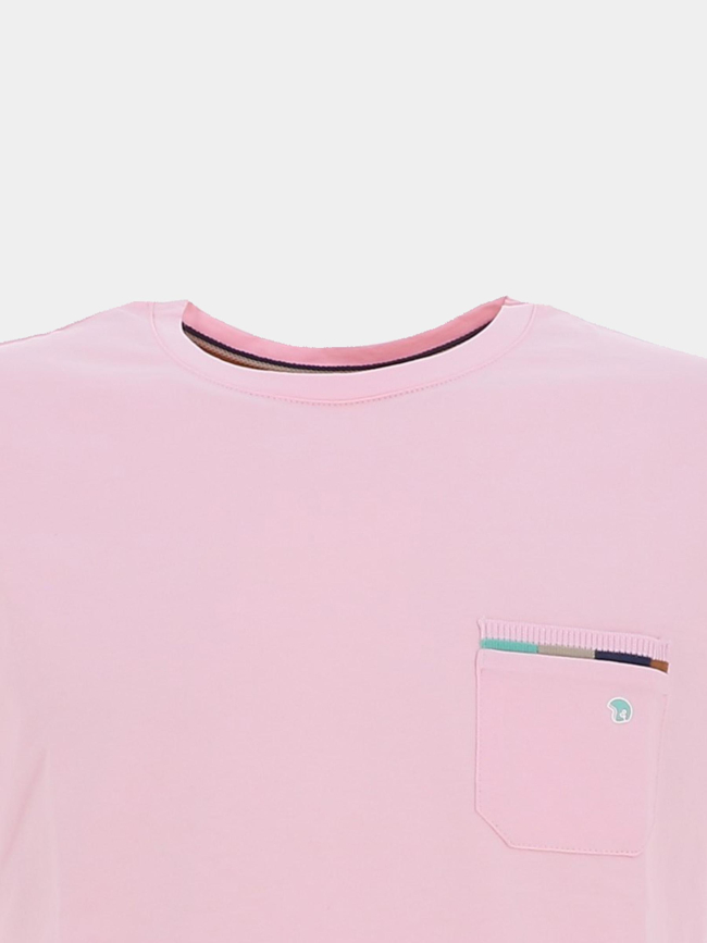 T-shirt à poche tandil rose homme - Benson & Cherry