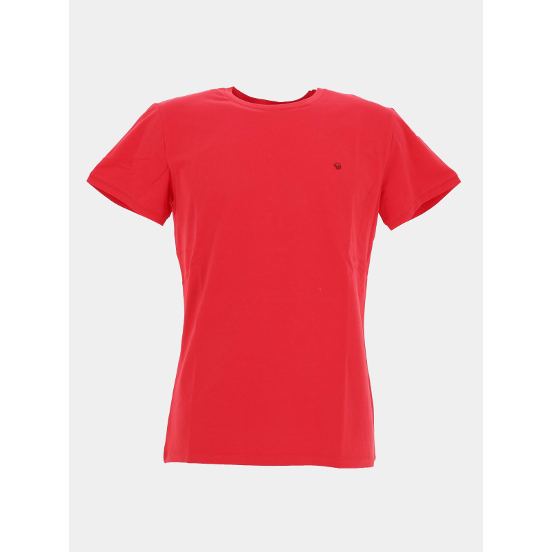 T-shirt twist vermillon rouge homme - Benson & Cherry