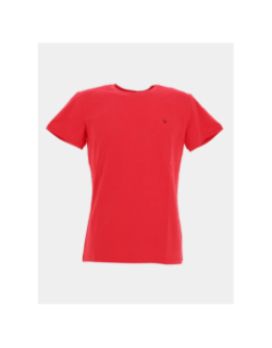 T-shirt twist vermillon rouge homme - Benson & Cherry