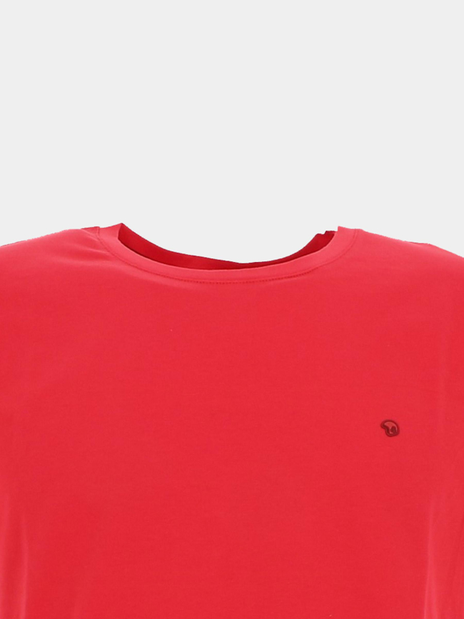 T-shirt twist vermillon rouge homme - Benson & Cherry