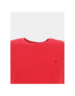 T-shirt twist vermillon rouge homme - Benson & Cherry