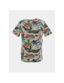T-shirt floral antone beige vert homme - Teddy Smith