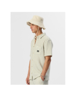 Chemise rayée akuma écru blanc homme - Teddy Smith