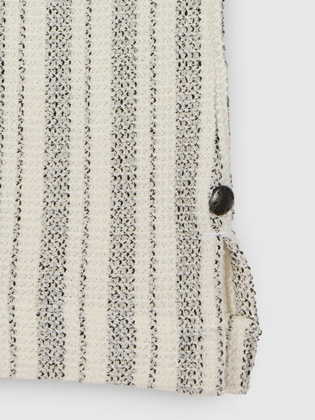 Chemise rayée akuma écru blanc homme - Teddy Smith