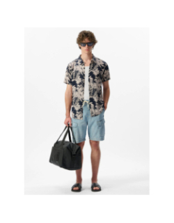 Chemise à fleurs alberto bleu marine homme - Teddy Smith