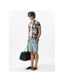 Chemise à fleurs alberto bleu marine homme - Teddy Smith