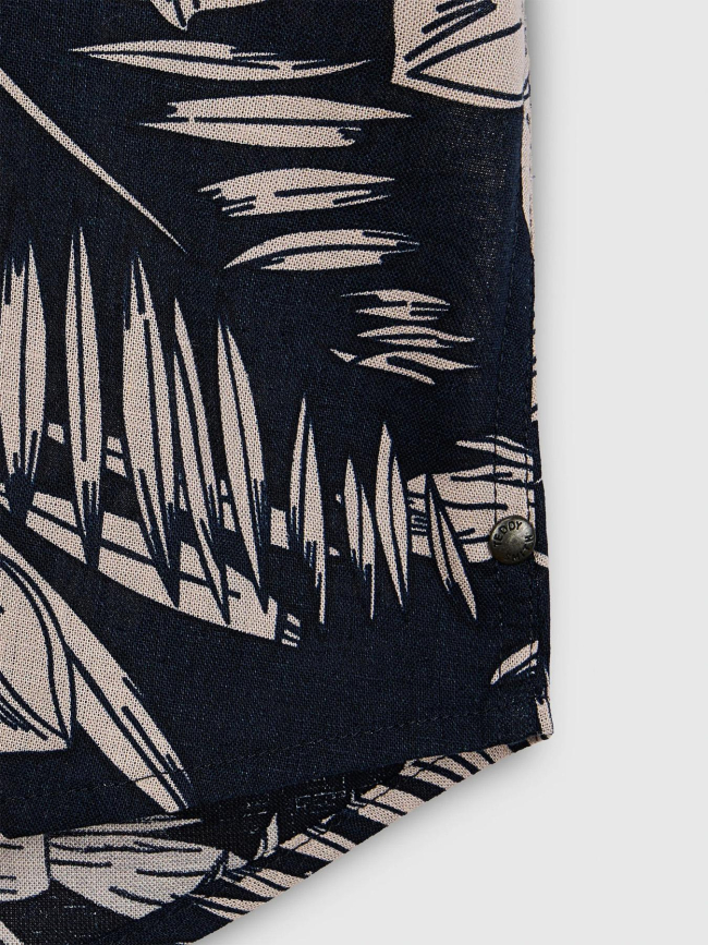 Chemise à fleurs alberto bleu marine homme - Teddy Smith