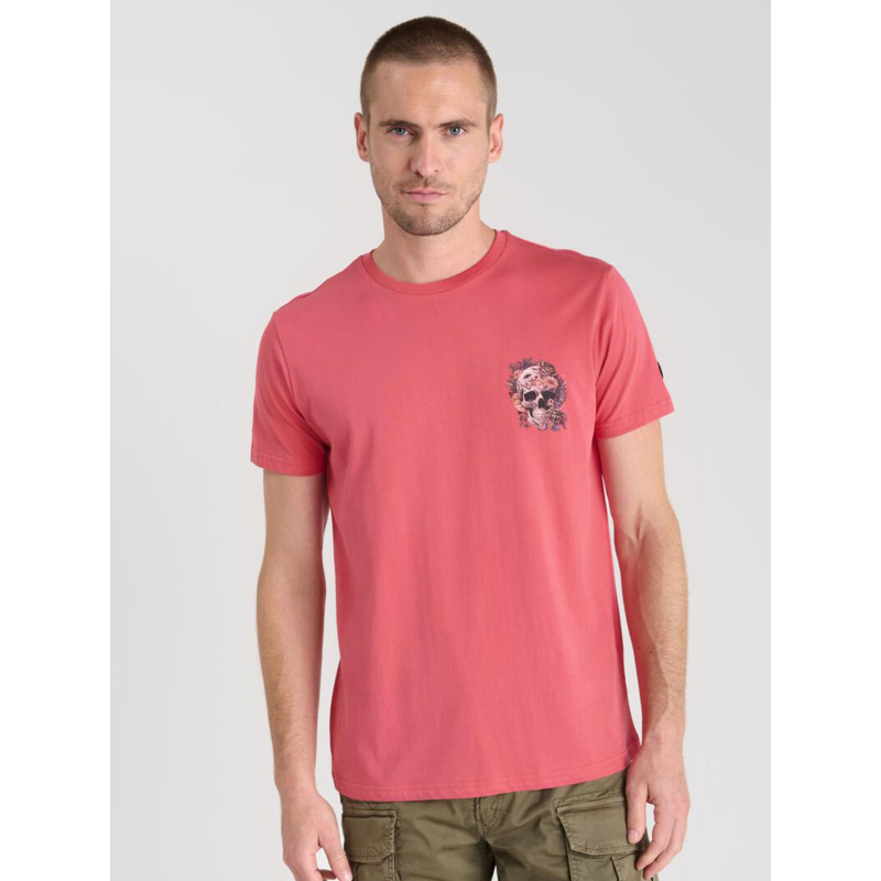 T-shirt santiago claret rose homme - Le Temps Des Cerises